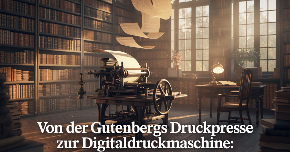 Von der Gutenbergs Druckpresse zur Digitaldruckmaschine: Wie Johannes Gutenberg die Welt veränderte