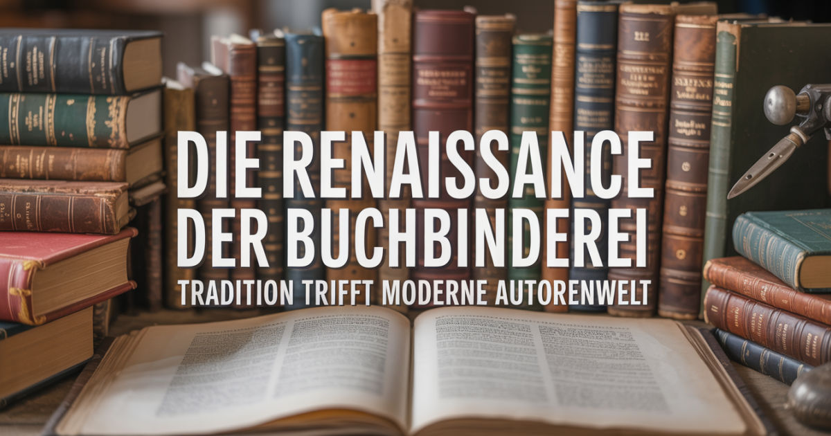 Die Renaissance der Buchbinderei: Tradition trifft moderne Autorenwelt