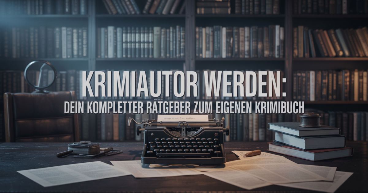 Krimiautor werden: Dein kompletter Ratgeber zum eigenen Krimi Buch